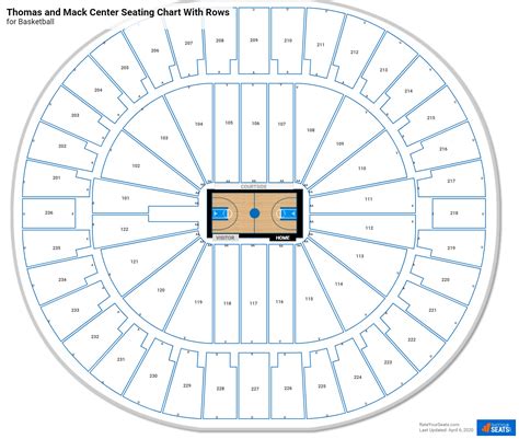 Thomas And Mack Center Seating Charts