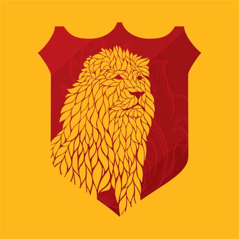 Gryffindor Lion Stencil