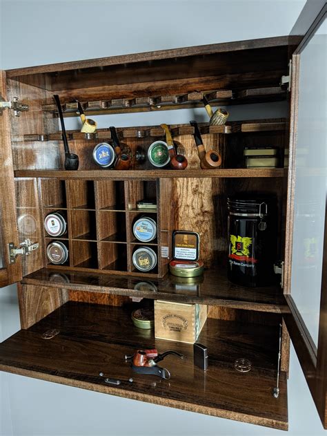 Pipe Storage And Display Cabinet Custom Built To Order Etsy