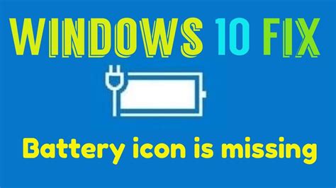 Fix Battery Icon Missing In Windows 10 6 Methods Otosection