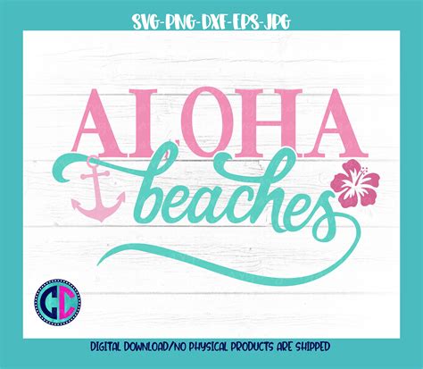 Summer Svg Aloha Beaches Svg Aloha Svg Vacation Svg Beach Svg
