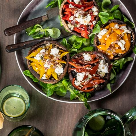 Portobello Mushrooms Stuffed With Sweet Palermo Stuffed Sweet Peppers