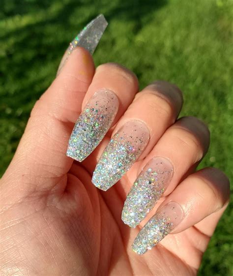 Ombre White Glitter Nails Sparkle And Shine With This Trendy Manicure