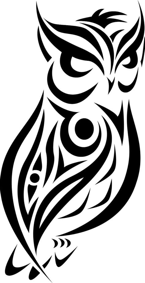 Tribal Set Owl I Designed In 2013 Tribal Animal Tattoos Tribal