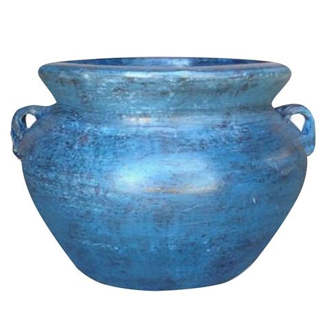 It's believed that food is at its best in taste and. 14 in. Dia Smooth Handle Ocean Azure Clay Pot-RCT-310A-OA - The Home Depot