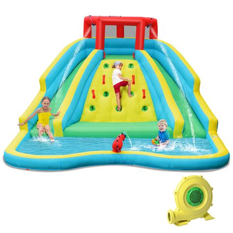 Buy Honey Joy Inflatable Water Slide Giant Kids Water Park W 2 Long