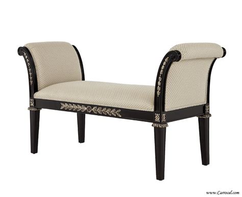 Check spelling or type a new query. Black Upholstered Hallway Foyer Bedroom Bench with Silver ...