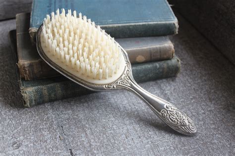 Check out our antique hair brush selection for the very best in unique or custom, handmade pieces from our brushes & combs shops. vintage hair brush - Google Search | Silver vanity ...