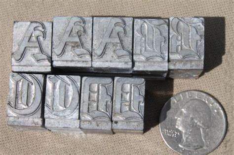 Maybe you would like to learn more about one of these? antique metal letterpress type, printer's capital letters ...