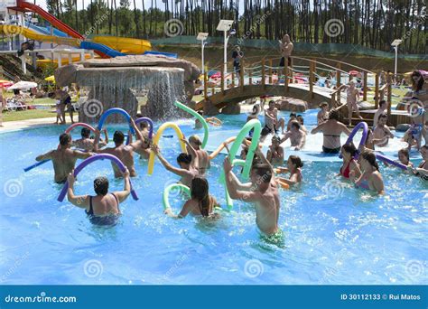 Water Aerobics Editorial Stock Photo Image Of Blue Group 30112133