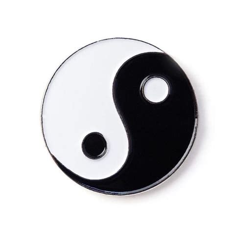 Ying Yang Chinese Philosophy Lapel Badge Hat Enamel Pin Enamelpinz