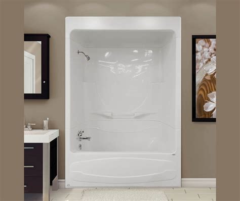 Figaro I X Acrylic Alcove Left Hand Drain One Piece Tub Shower In