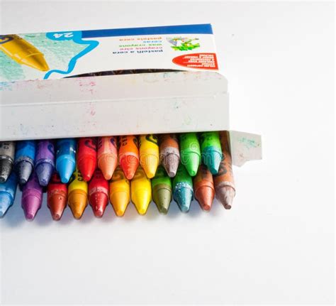 Crayons Stock Image Image Of Bright Color Container 12784823