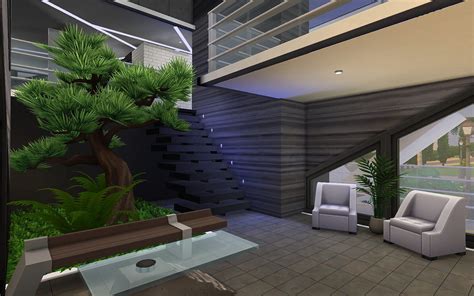 Lost Gravity Modern Futuristic Home By Cicada At Mod The Sims 4 Sims