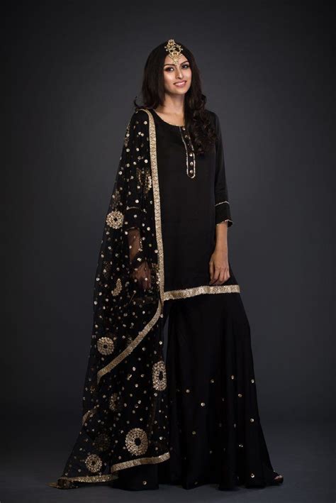 This Buttery Soft Sharara Set In A Magical Fabric Called Cotton Satin With Zari And Gota Detail