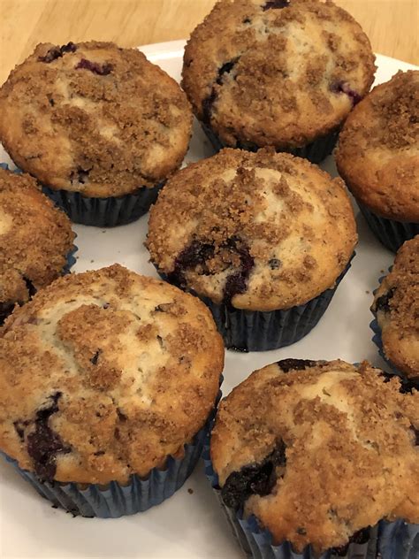 Homemade Blueberry Muffins With Streusel Topping Rfood