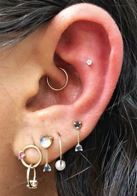 Daith Rings Ear Piercings Tragus Cartilage Helix Conch Piercing