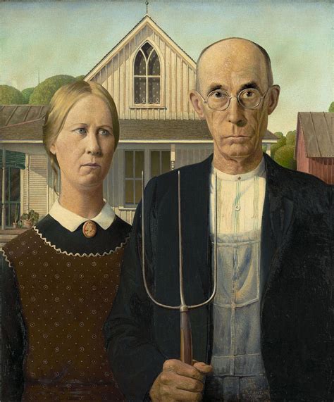 Til That The Painting American Gothic Depicts Not A
