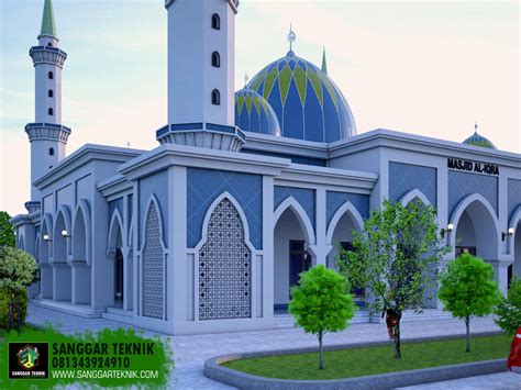 Desain Masjid 20 X 20 Minimalis Modern 2017 Sanggar Teknik