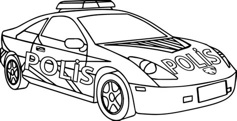 Lamborghini car drawing at getdrawings free download. Afilli-Polis-Arabasi-Boyama-Sayfasi - Sayfa Boyama