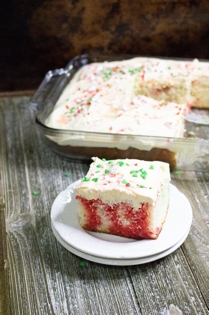 Christmas red velvet poke cake recipe from yummiest food Christmas Poke Cake - Moore or Less Cooking