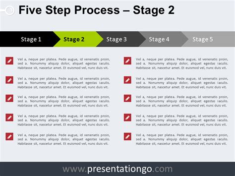 5 Step Process Powerpoint Template