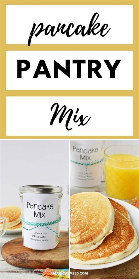 How To Make Basic Pancake Mix Recipe Homemade Pancake Mix Homemade