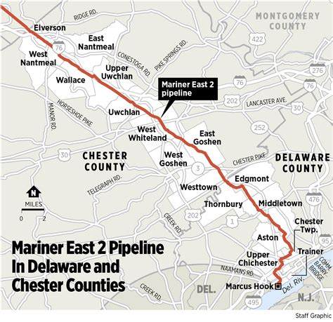 Map Mariner East 2 Pipeline Philly