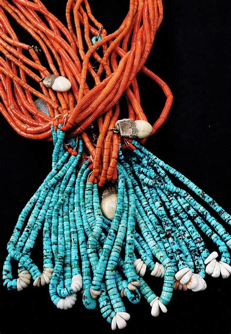 Coral Turquoise Jacla Turquoise Jewelry Native American Turquoise
