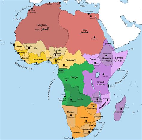 Alternate Africa Map Description In Comments Rimaginarymaps