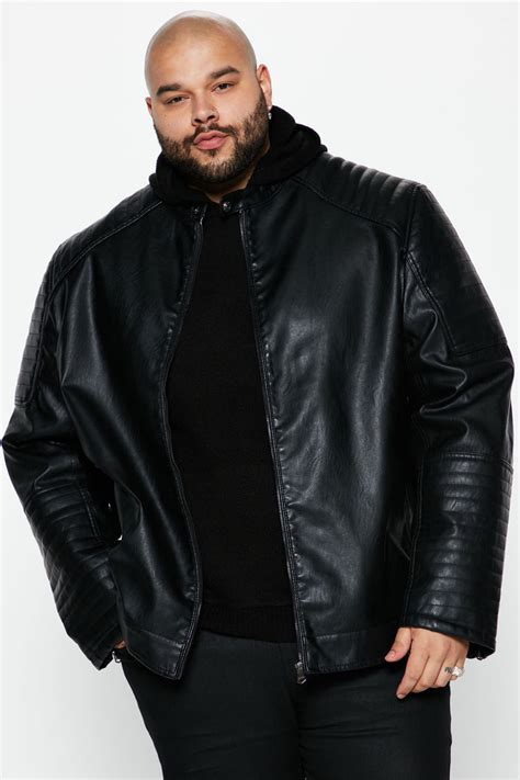 new look faux leather jacket black fashion nova mens jackets