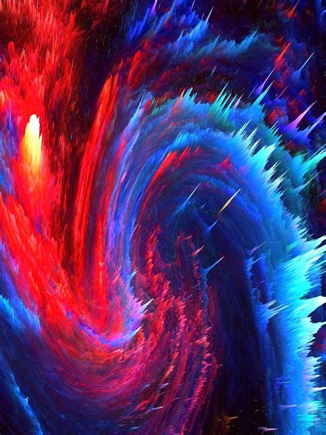 Swirl Abstract 3d Red Blue Background In 2020 Red Background Images