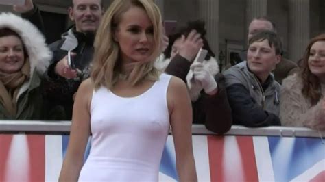 Amanda Holden Goes Braless In Tight White Dress As Britains Got Talent