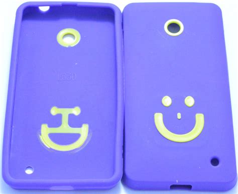 High Quality Smiley Designer Silicone Back Case For Nokia Lumia 630