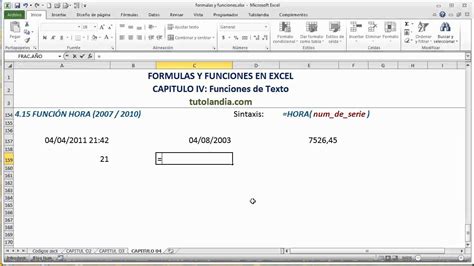 Ejemplos De Funciones De Fecha Y Hora En Excel Colección De Ejemplo