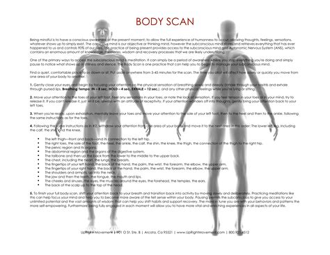 Practicing Awareness Body Scan Upright Movement