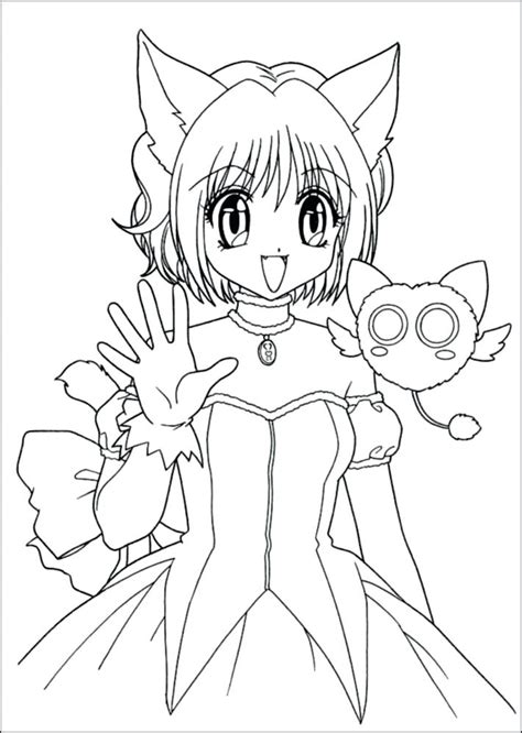 cute anime girl coloring pages at free printable colorings pages to print and