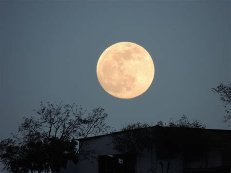 Gambar Alam Langit Bulan Purnama Fenomena Atmosfer Acara Angkasa