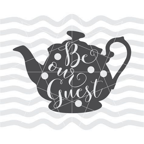 Be Our Guest Svg Our Guest Belle Silhouette Beauty And The Etsy