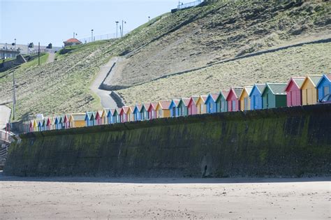Colourful Beach Huts From Whitby Sands 7637 Stockarch Free Stock