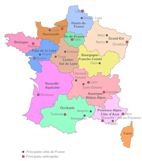 Les Villes Françaises 1ère Carte Géographie Kartable