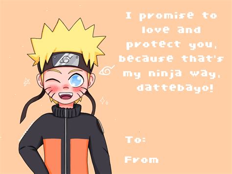Naruto Valentine Card Naruto By Huntedmoon On Deviantart