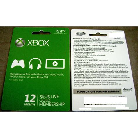 XBox Live 12 Month Gold Membership - Xbox Gift Card Gift Cards - Gameflip