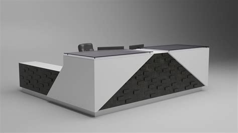 Reception Desk 3d Model Cgtrader