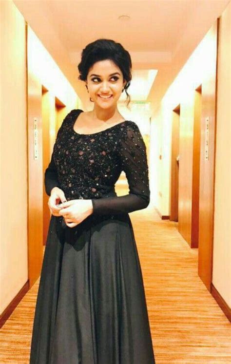 Keerthi Suresh Party Wear Gowns Party Dress Simple Frocks Half Saree
