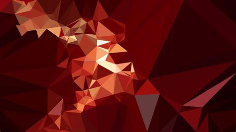 Free Red And Black Polygon Background Design