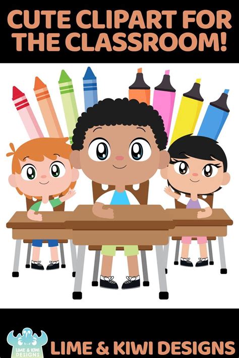 Cute Classroom Digital Clipart By Lime Kiwi Designs Available On