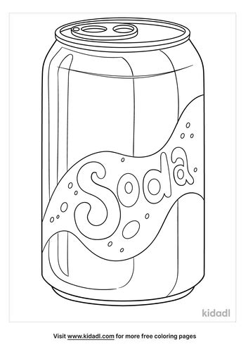 Soda Coloring Pages Free Drinks Coloring Pages Kidadl