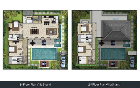 The Residence Seminyak Villa Shanti Floorplan Asia Holiday