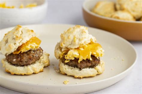 Simple And Scrumptious Home Made Sausage Egg And Cheese Biscuits